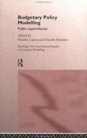 Cover of: Budgetary Policy Modelling by P. Capros