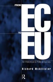 Cover of: From European Community to European Union by R. Mcallister