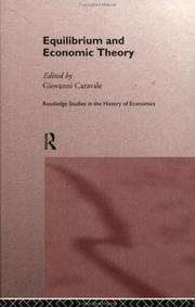 Equilibrium and economic theory by Giovanni Caravale