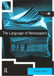 Cover of: The language of newspapers | Danuta Reah