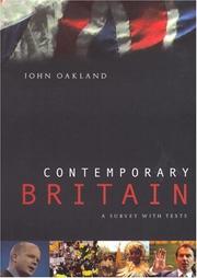 Cover of: Contemporary Britain: a survey with texts