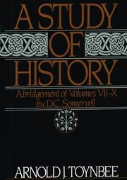 Cover of: A Study of History by Arnold J. Toynbee