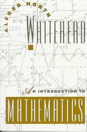 Cover of: An Introduction to Mathematics by A. N. Whitehead