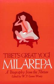 Cover of: Tibet's Great Yogi Milarepa by W. Y. Evans-Wentz, W. Y. Evans-Wentz