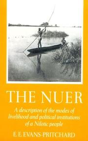 The Nuer by E. E. Evans-Pritchard