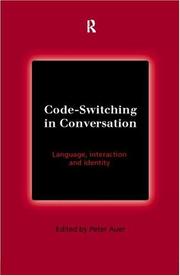 Cover of: Code-Switching in Conversation by Peter Auer