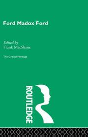 Cover of: Ford Maddox Ford by Frank Mcshane