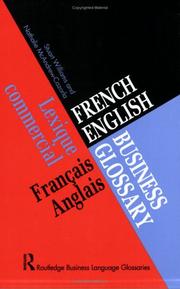 Cover of: French/English business glossary