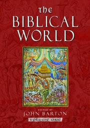 Cover of: The Biblical World (Worlds) by John Barton