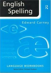 Cover of: English spelling