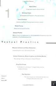 Cover of: Textual Practice 11/1 (Textual Practice III) by Alan Sinfield