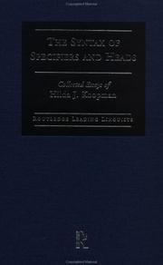 Cover of: The syntax of specifiers and heads: collected essays of Hilda J. Koopman.