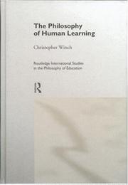 Cover of: The philosophy of human learning