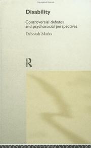 Cover of: Disability by Deborah Marks