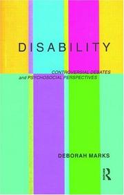 Cover of: Disability by Deborah Marks