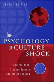 Cover of: The psychology of culture shock by Colleen A. Ward