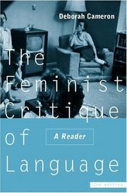 Cover of: The feminist critique of language: a reader