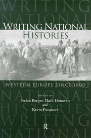 Cover of: Writing national histories: Western Europe since 1800