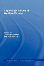 Cover of: Regionalist parties in Western Europe