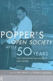 Cover of: Popper's Open society after fifty years by edited by Ian Jarvie and Sandra Pralong.