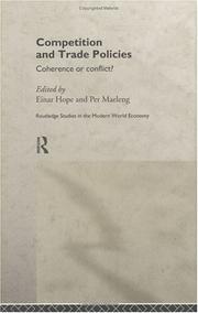 Cover of: Competition and trade policies: coherence or conflict