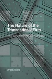 Cover of: The Nature of the Transnational Firm by Roger Sugden