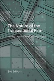 Cover of: The Nature Of the Transnational Firm