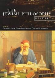 Cover of: The Jewish Philosophy Reader by Daniel Frank