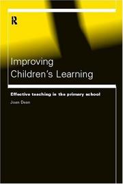 Cover of: Improving Children's Learning: Effective Teaching in the Primary School (Educational Management Series)
