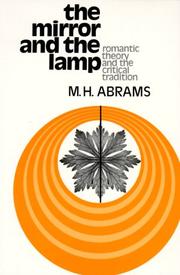 Cover of: The Mirror and the Lamp by Meyer H. Abrams