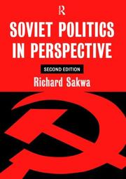 Cover of: Soviet politics in perspective by Sakwa, Richard.
