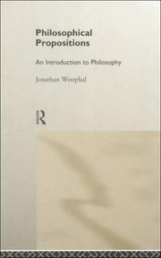 Philosophical propositions by Jonathan Westphal