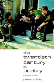 Cover of: The twentieth century in poetry: a critical survey