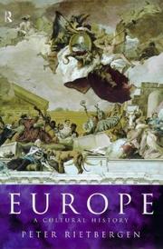 Cover of: Europe: a cultural history