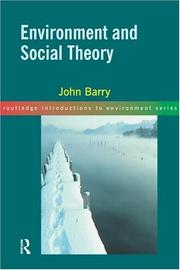 Cover of: Environment and Social Theory