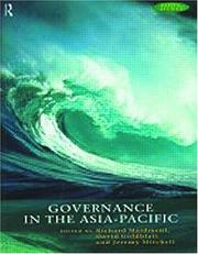 Cover of: Governance in the Asia-Pacific (Pacific Studies (London, England).)