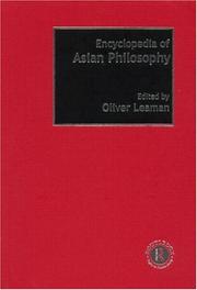 Cover of: Encyclopedia of Asian philosophy