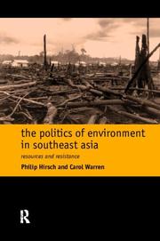 The Politics of the Environment in Southeast Asia cover