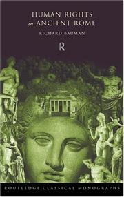 Cover of: Human rights in ancient Rome by Richard A. Bauman