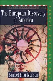 Cover of: The European Discovery of America by Samuel Eliot Morison