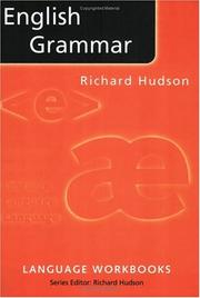 Cover of: English grammar by Richard A. Hudson