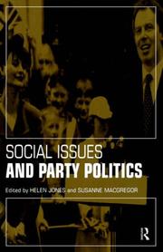 Cover of: Social issues and party politics