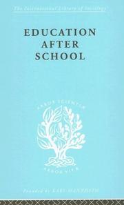 Cover of: Education After School by C. Stimson