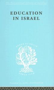 Education in Israel by J. Bentwich