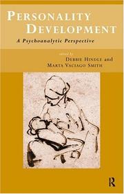 Cover of: Personality development: a psychoanalytic perspective