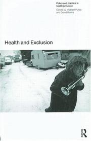 Cover of: Health and Exclusion by Michael Purdey