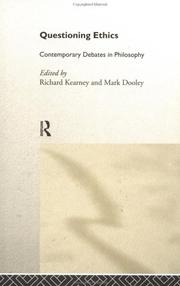 Cover of: Questioning ethics by edited by Richard Kearney and Mark Dooley.