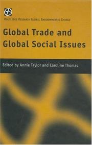 Cover of: Global trade and global social issues