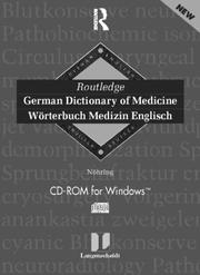 Cover of: Routledge-Langenscheidt German Dictionary of Medicine (CD-ROM)/Worterbuch Medizin Englisch: 2 Volume Set: German-English/English-German