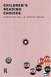 Cover of: Children's reading choices by Christine Hall